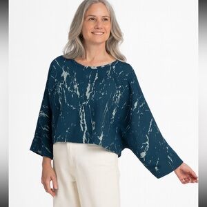 Wynne Layers Dolman Sleeve Abstract Top XL